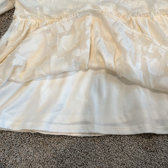 Mi Ami off white colored Peplum Blouse size xs - Picture 5 of 5